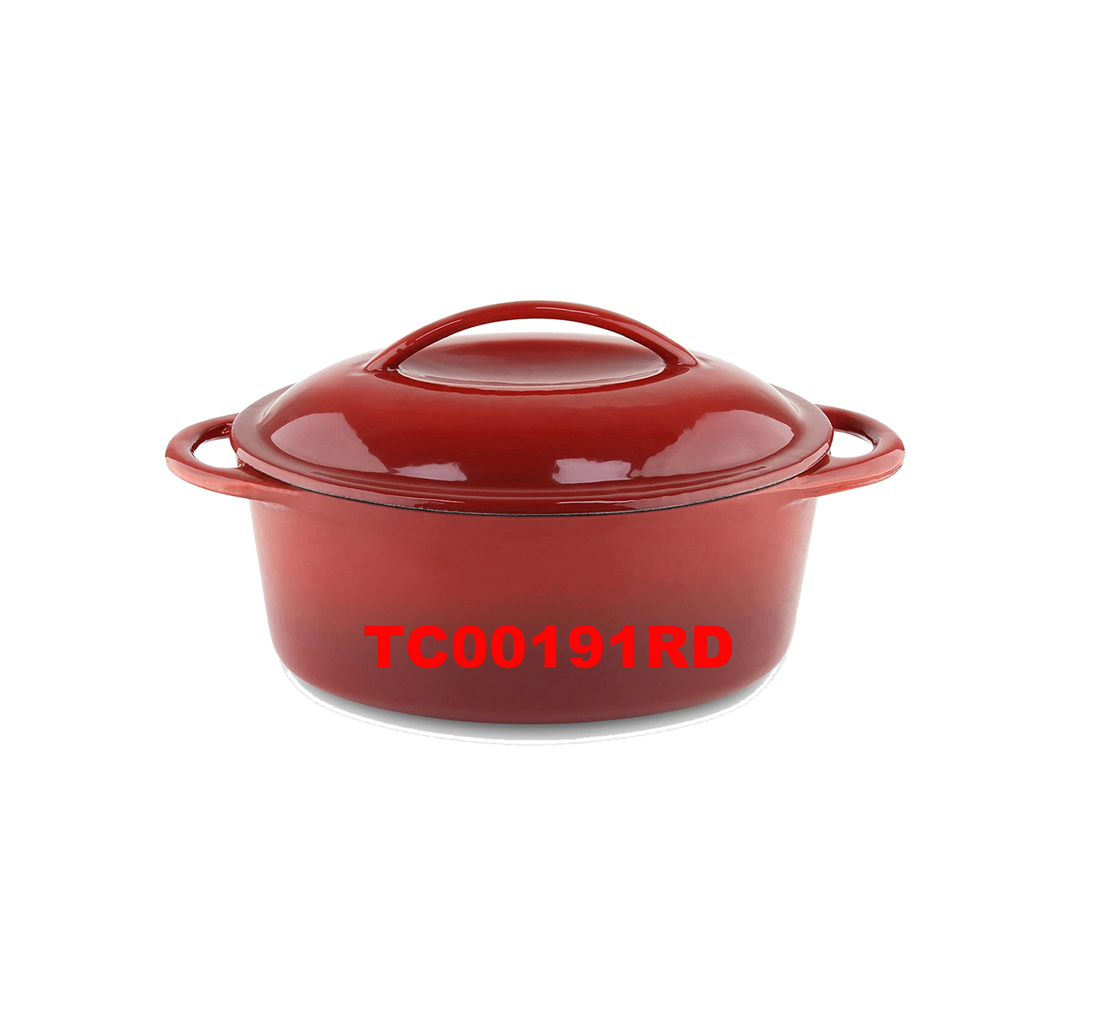 CAST IRON OVAL CASSEROLE
