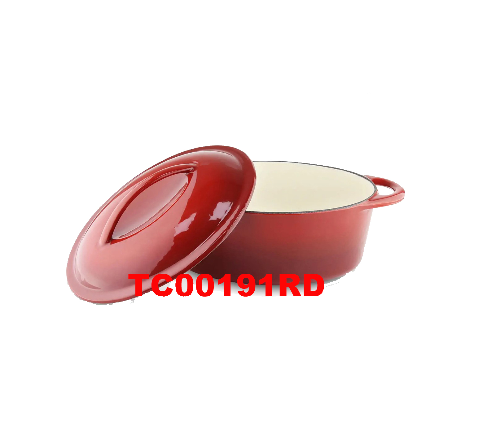 CAST IRON OVAL CASSEROLE