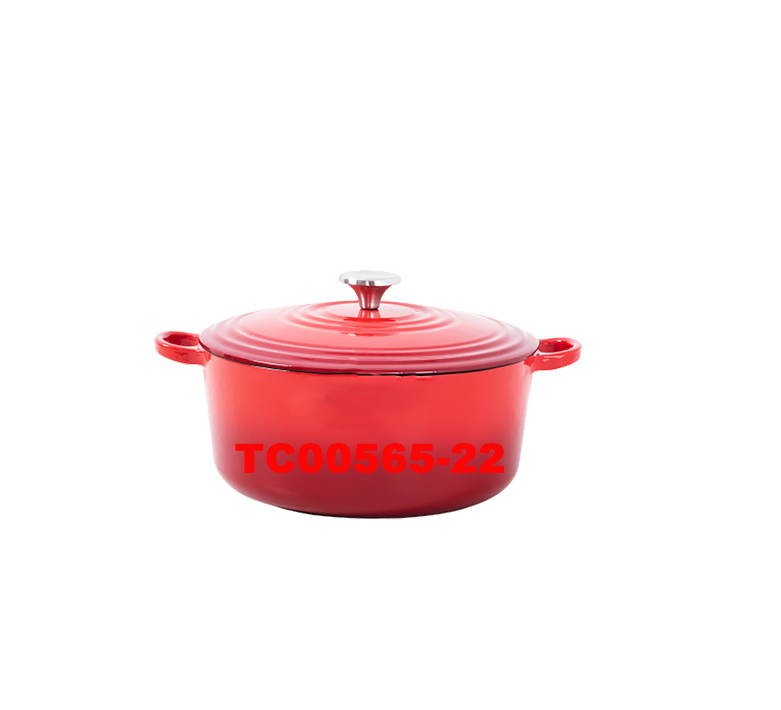 22 CM CAST IRON ROUND CASSEROLE