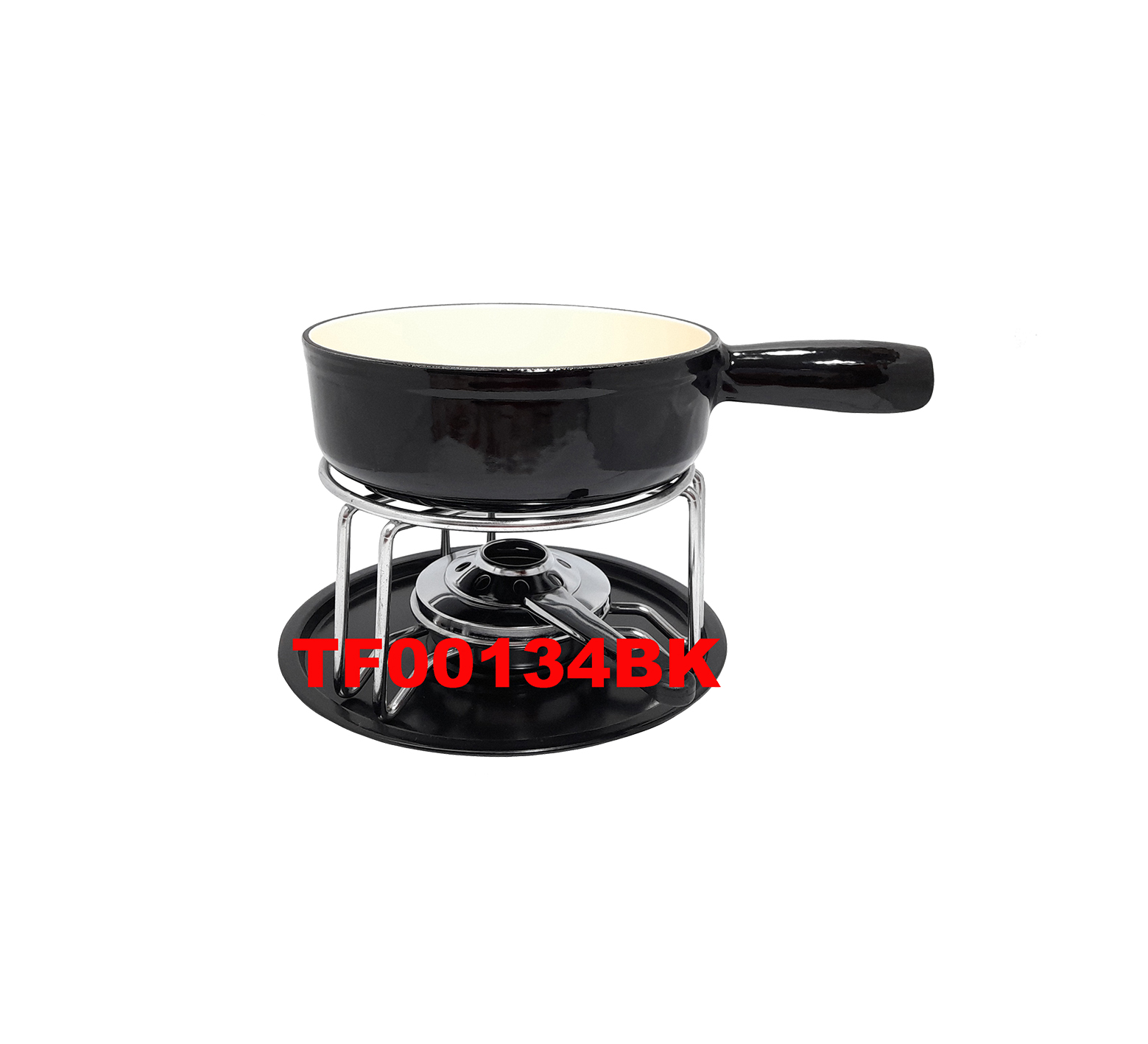 10 PCS CAST IRON CHEESE FONDUE SET