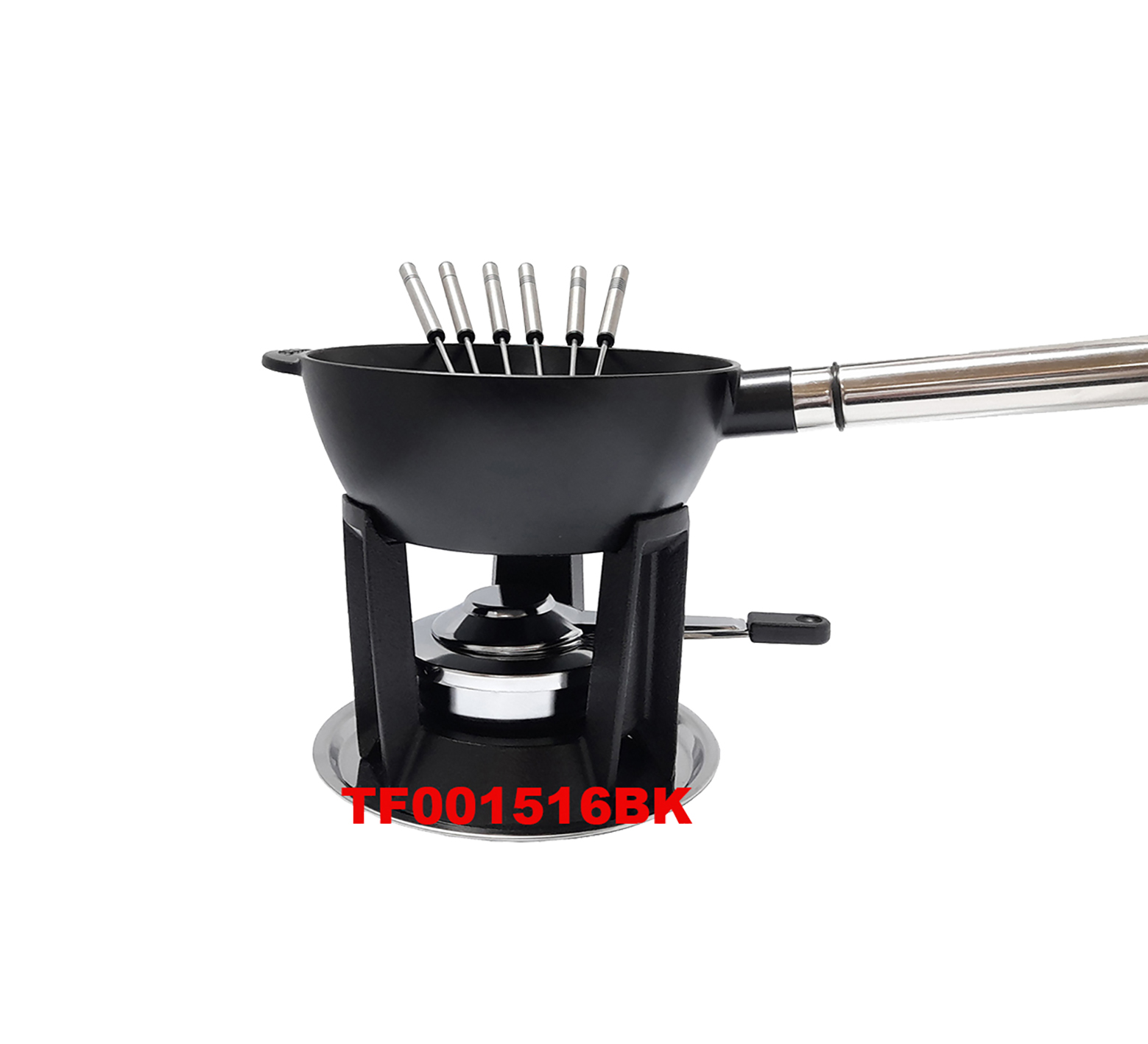 10 PCS CAST IRON CHEESE FONDUE SET