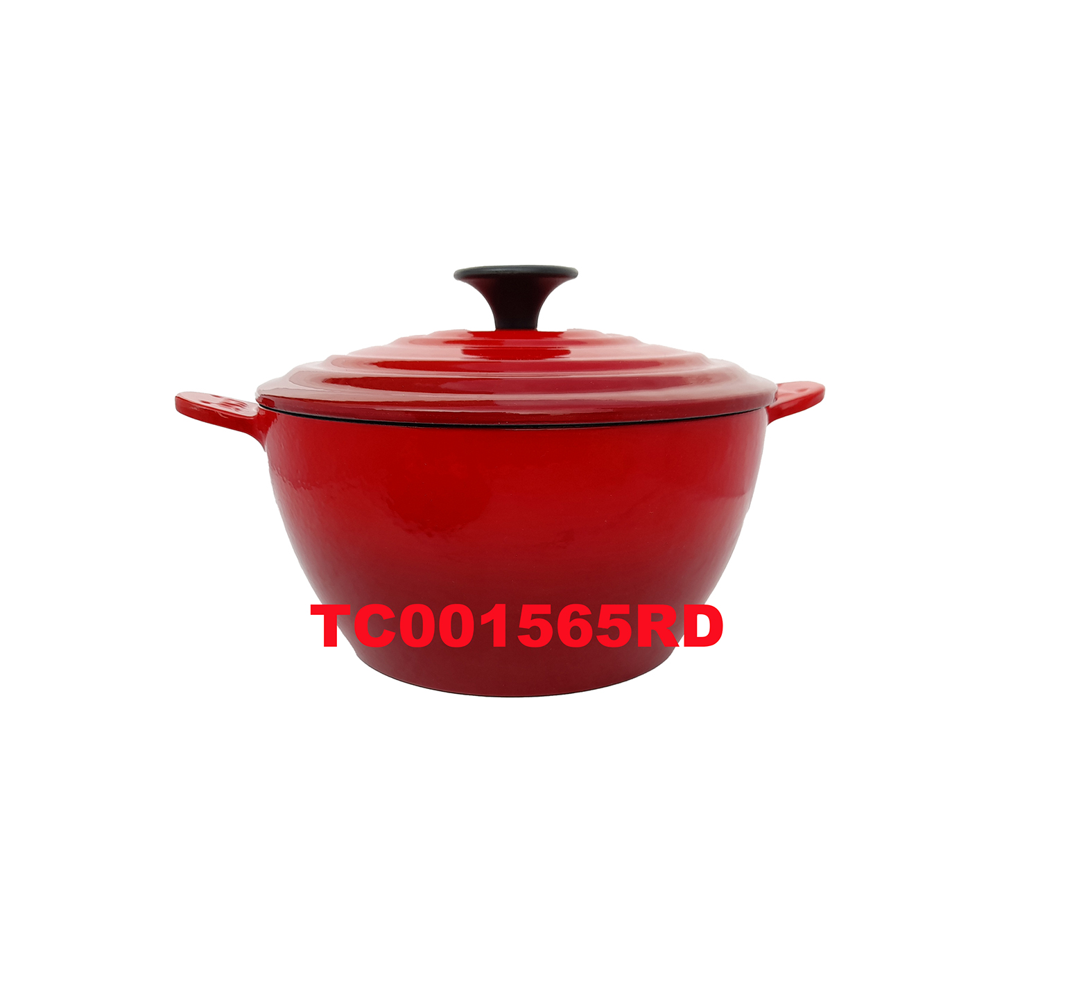 CAST IRON ENAMELED CASSEROLE