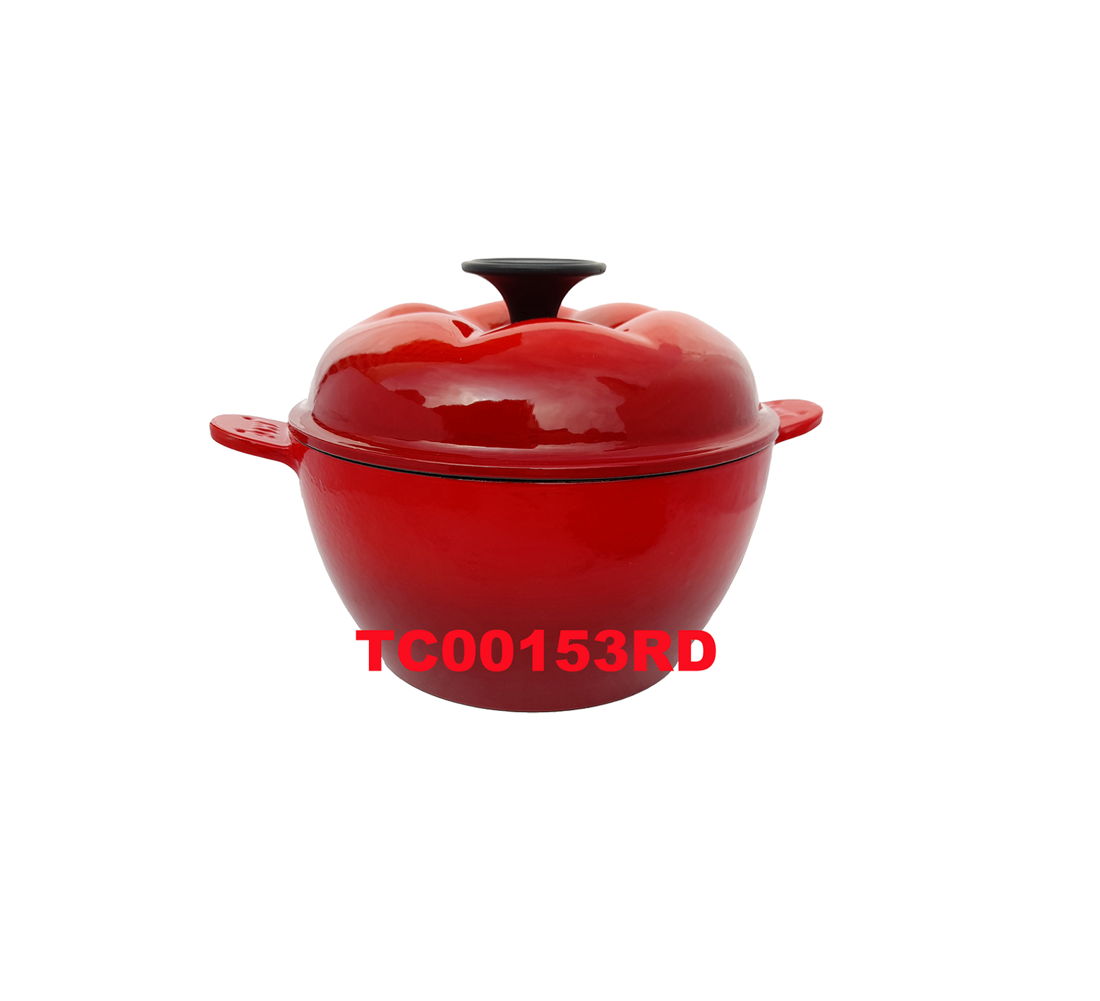 18.5 CM CAST IRON CASSEROLE (TOMATO SHAPE)