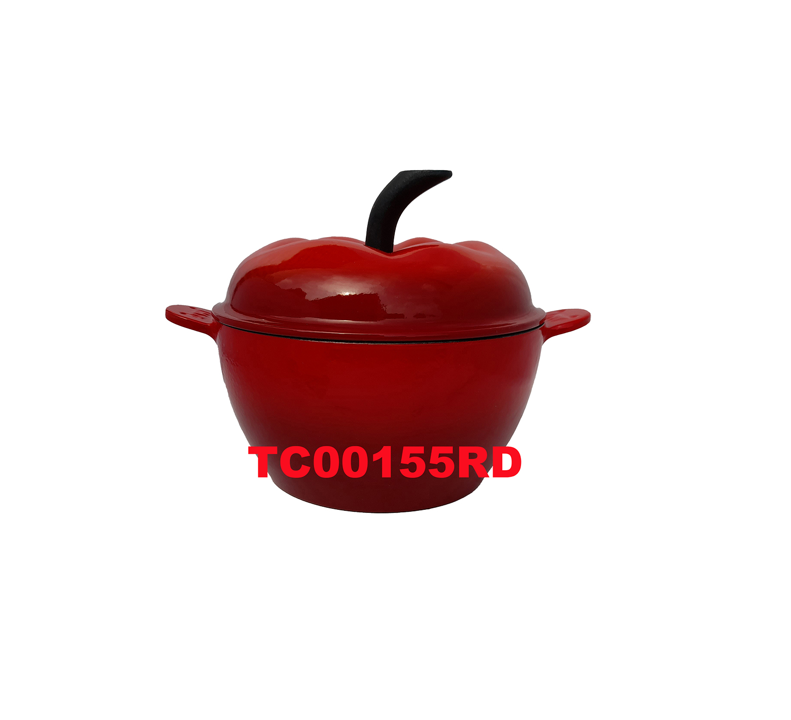 18.5 CM CAST IRON CASSEROLE (TOMATO SHAPE)