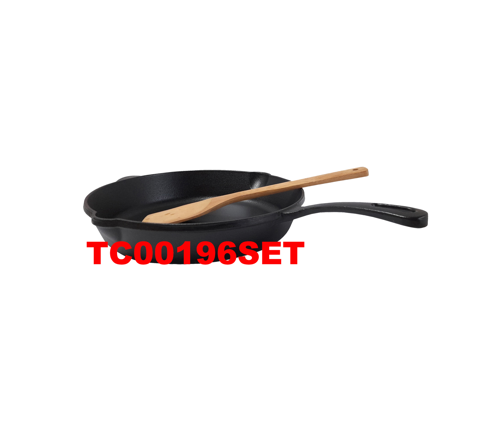 4 PCS CAST IRON COVER FRY PAN SET