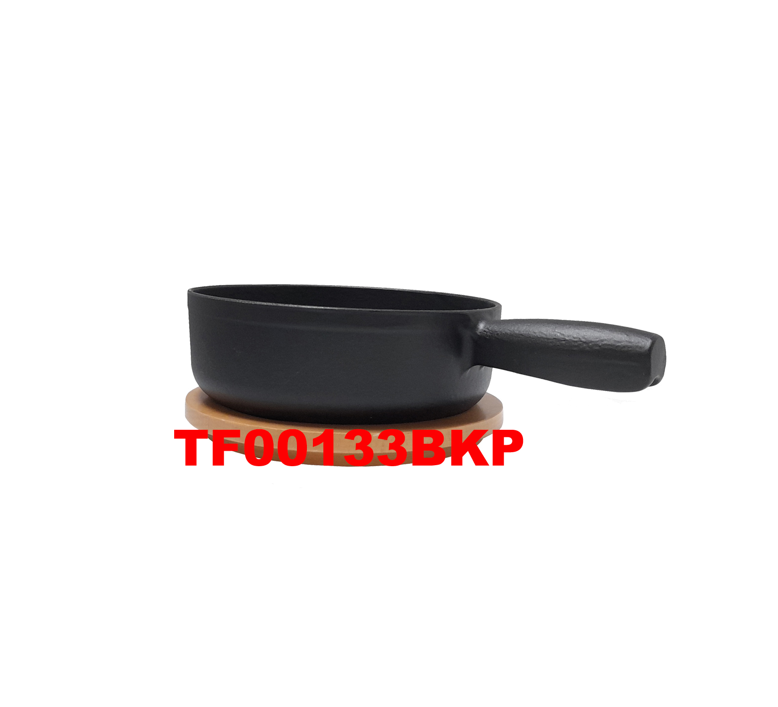 19.5 CM CAST IRON CHEESE FONDUE POT