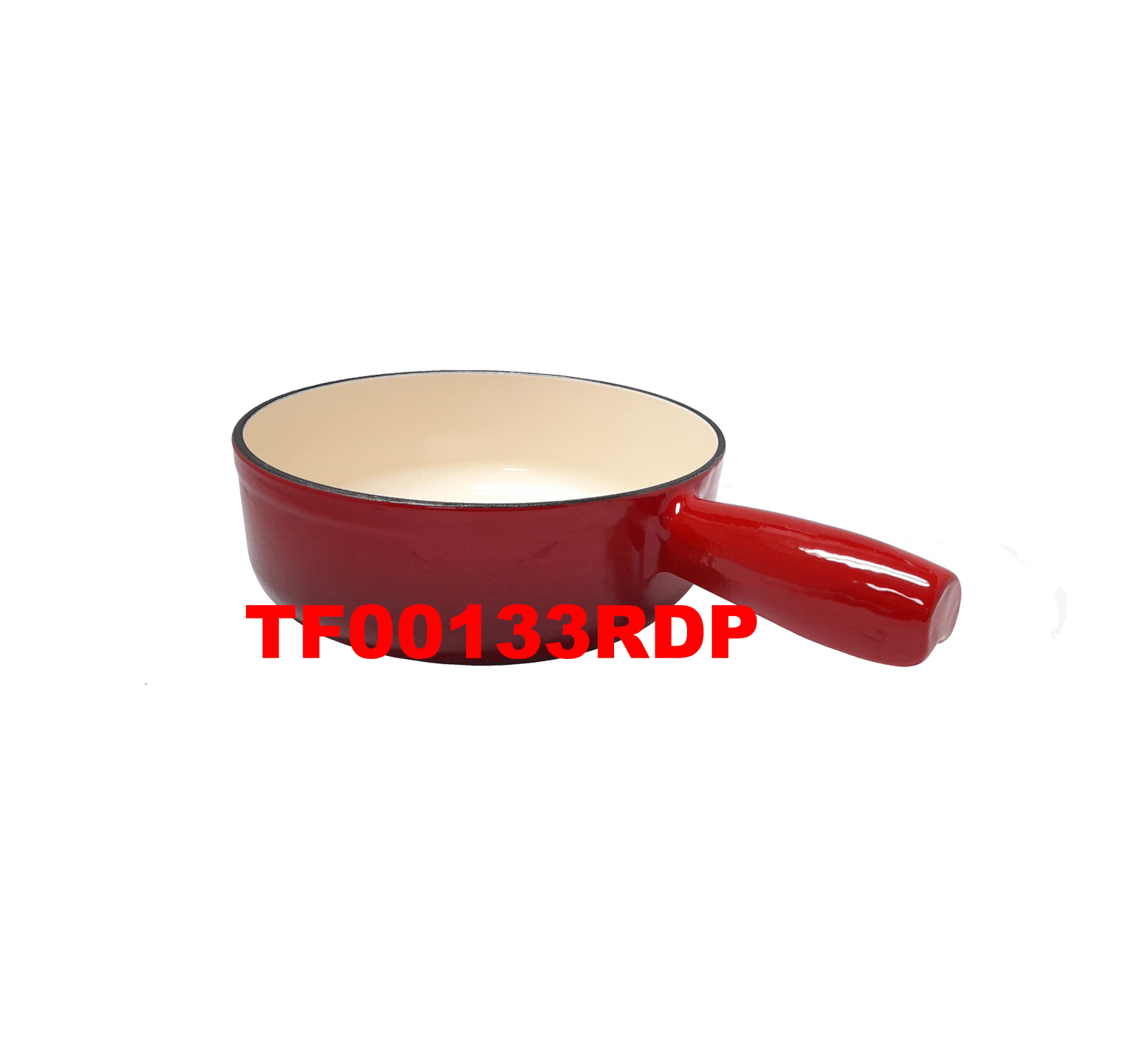 19.5 CM CAST IRON CHEESE FONDUE POT