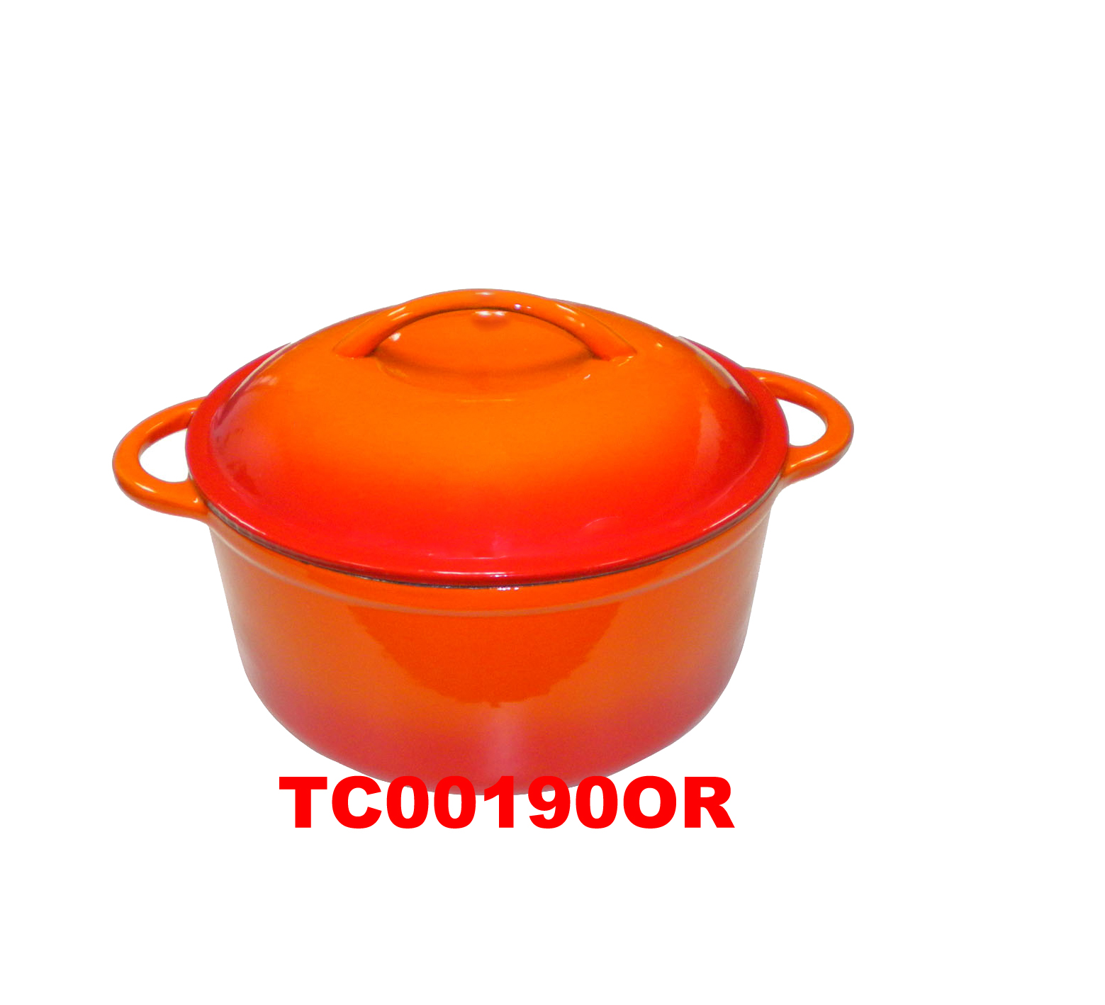24 CM CAST IRON ROUND CASSEROLE