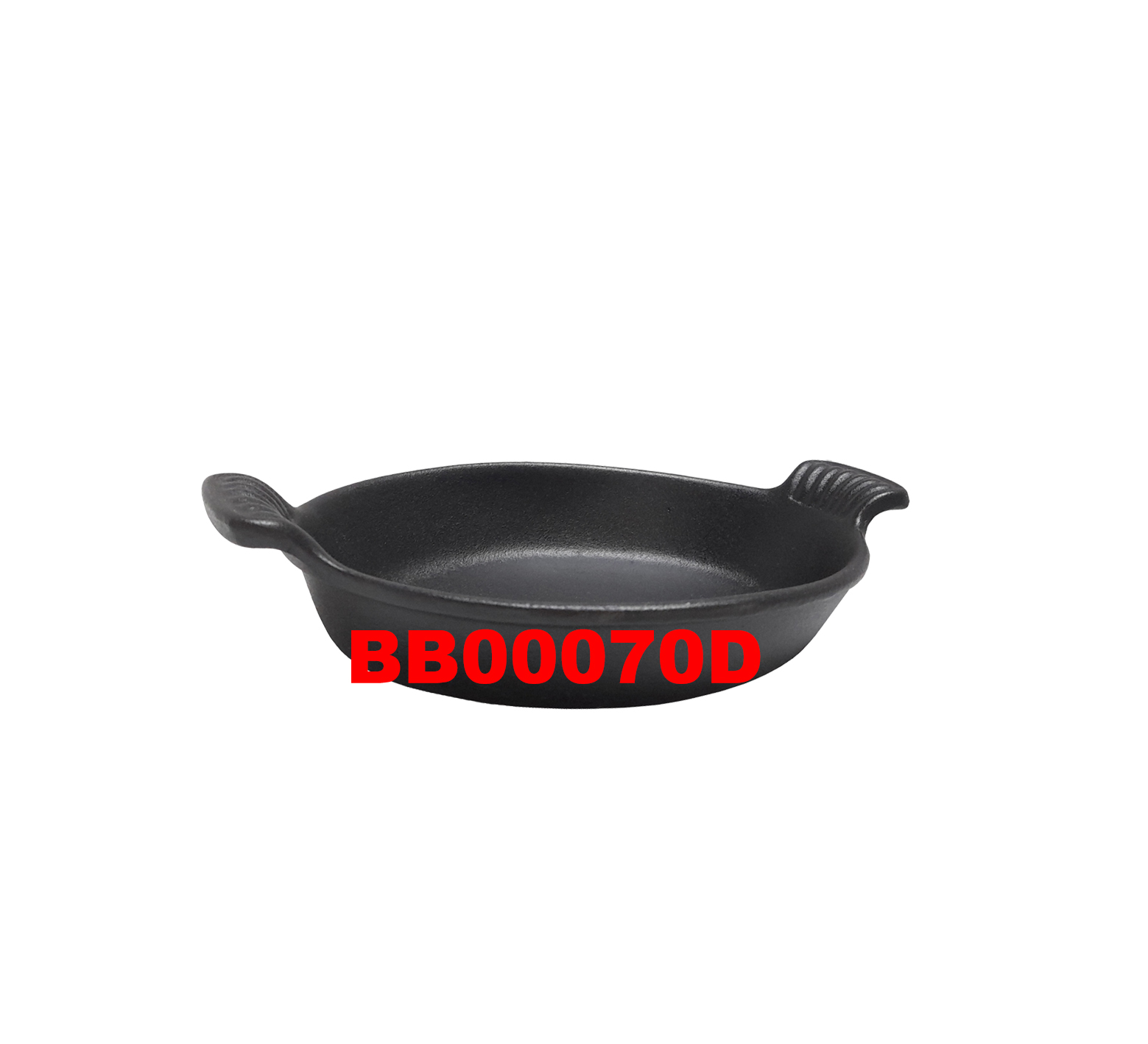 38 x 23 CM CAST IRON OVAL GRATIN DISH