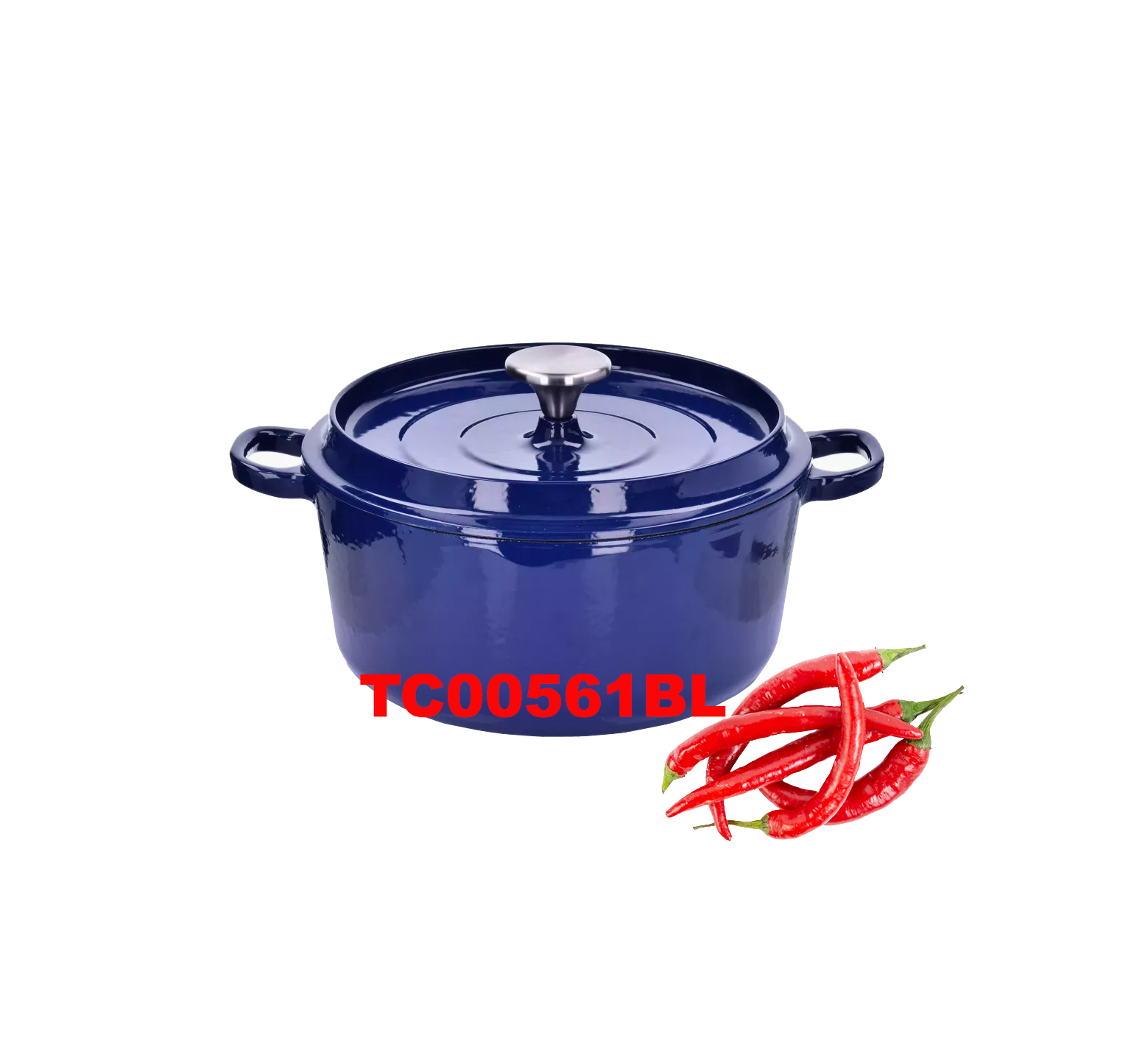24 CM CAST IRON ROUND CASSEROLE