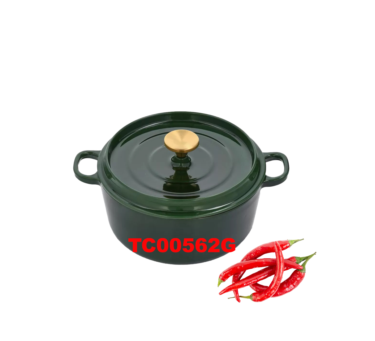 24 CM CAST IRON ROUND CASSEROLE