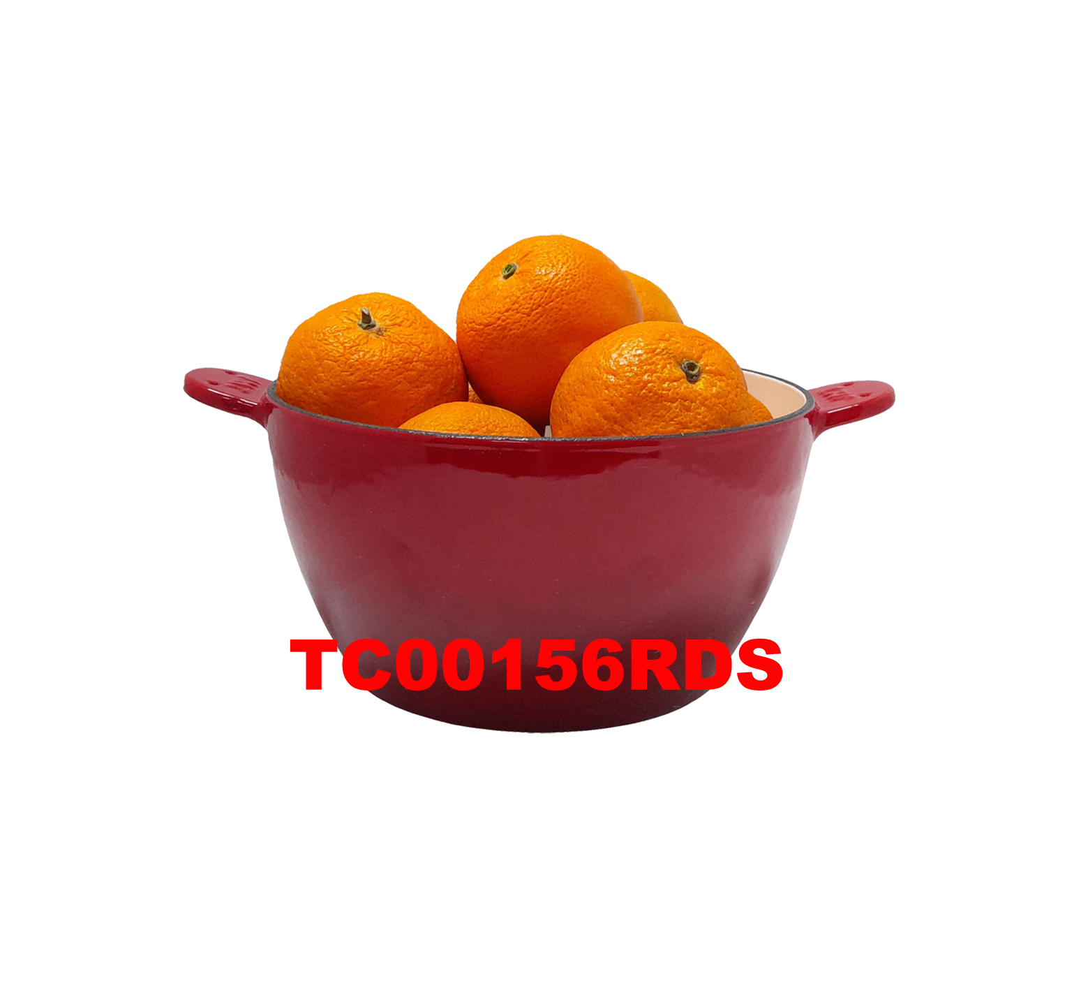 18.5 CM CAST IRON ENAMELED CASSEROLE