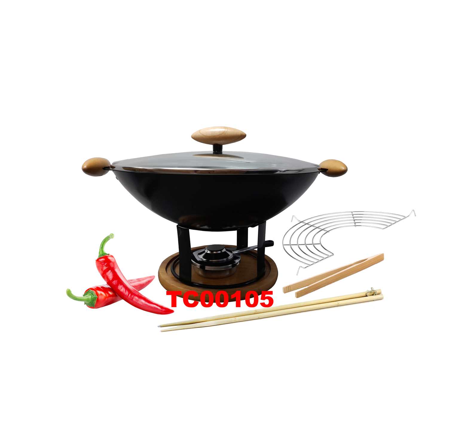 9 PCS NON-STICK PARTY WOK SET
