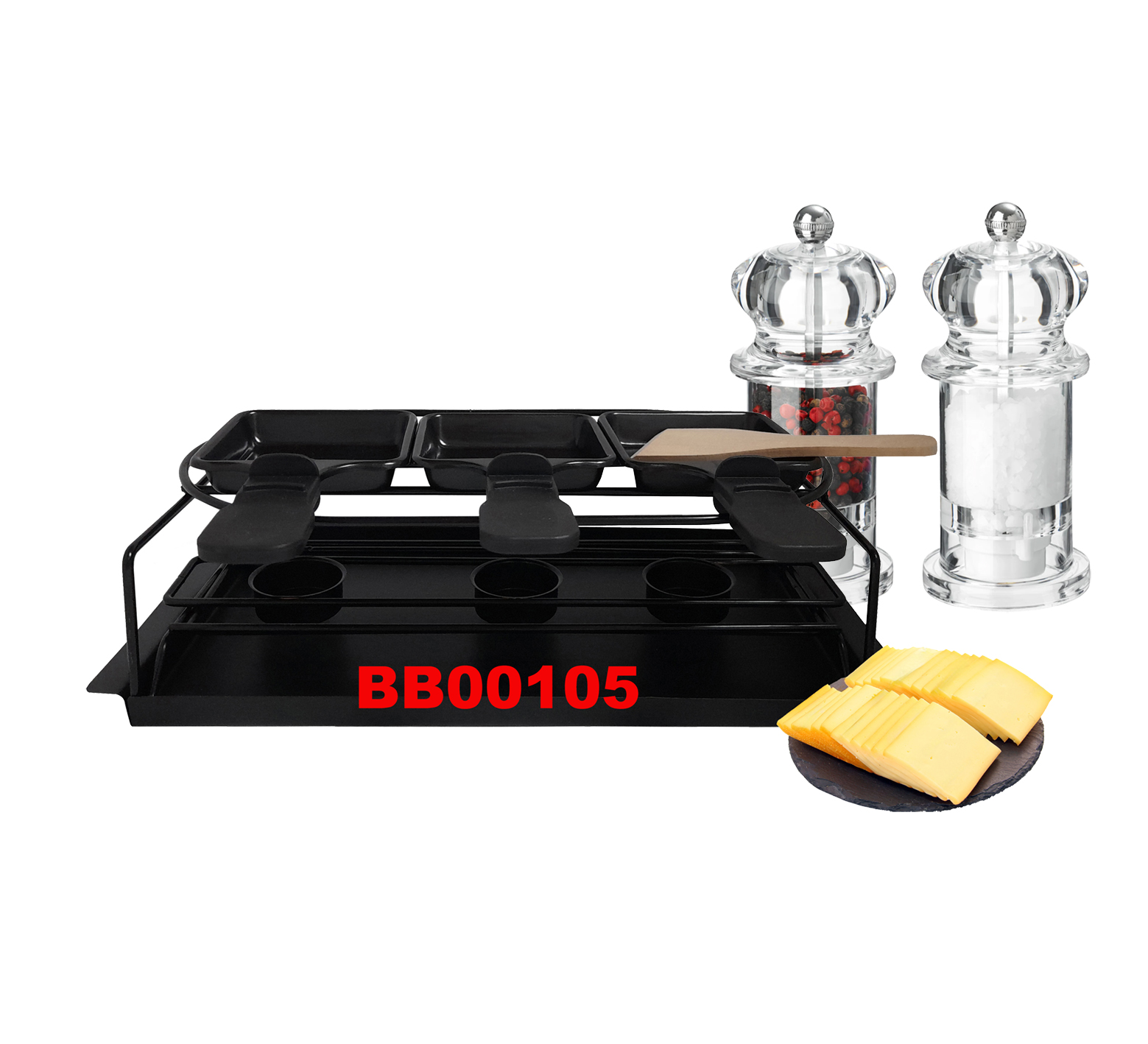 12 PCS NON-STICK RACLETTE SET