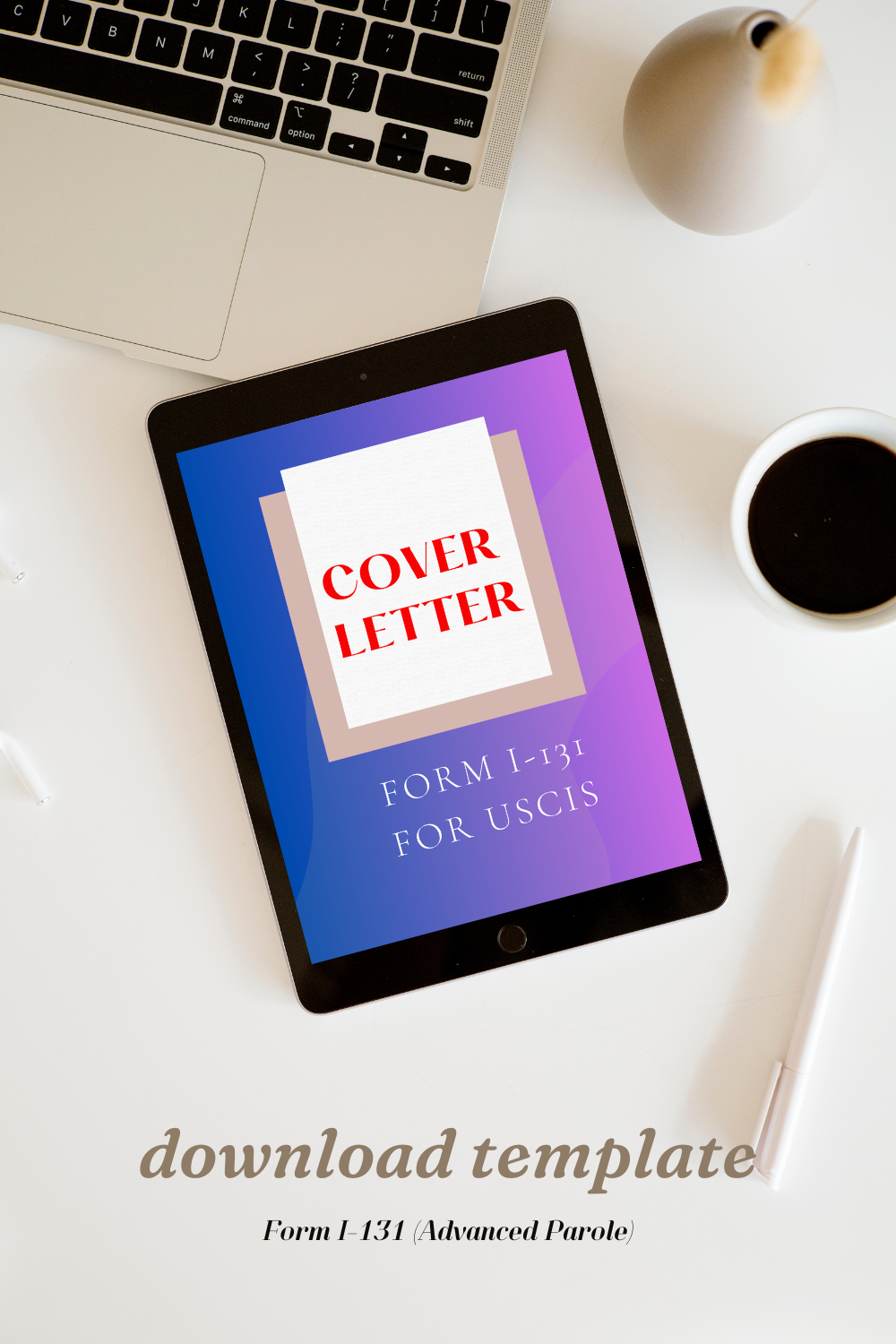 Form I-131 Travel Document Cover Letter 