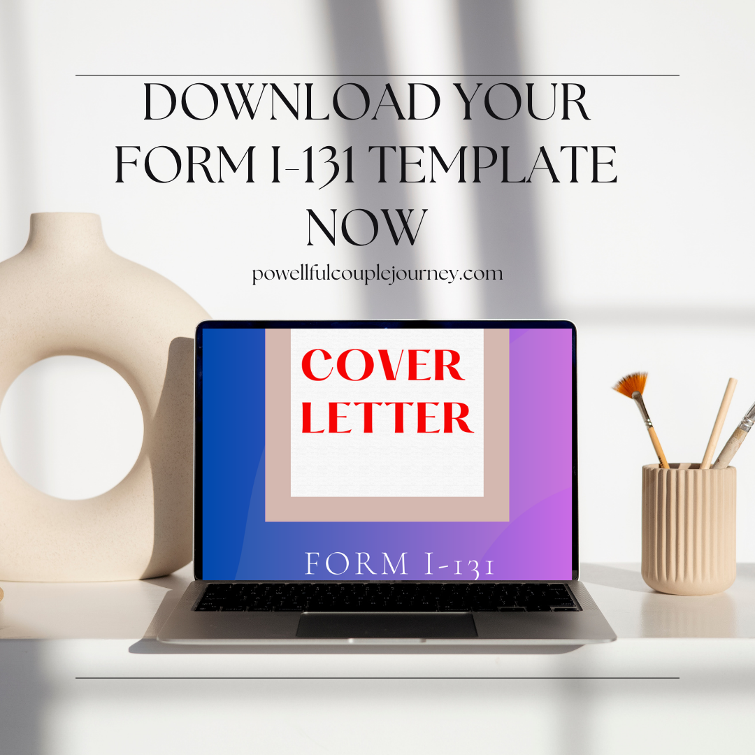 Form I-131 Travel Document Cover Letter 