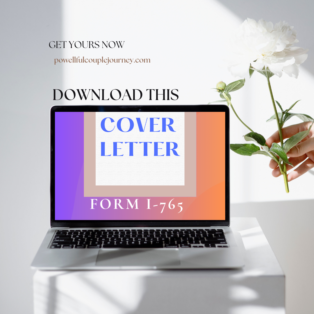 Form I-765 Employment Authorization Cover Letter