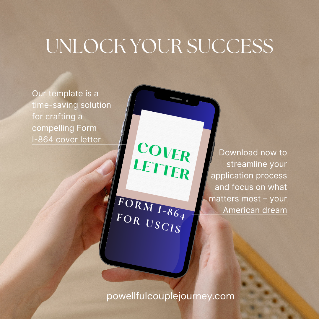 Form I-864 Cover Letter