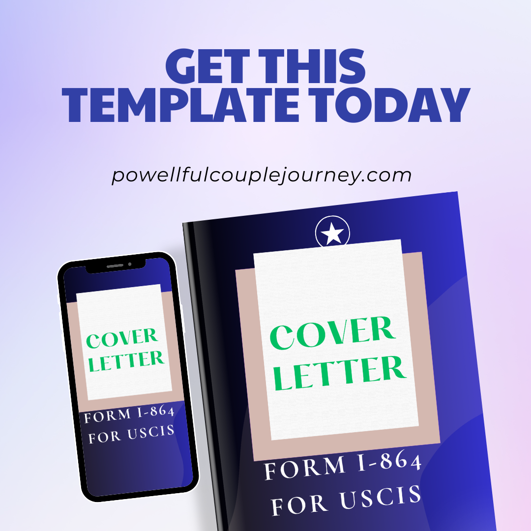 Form I-864 Cover Letter