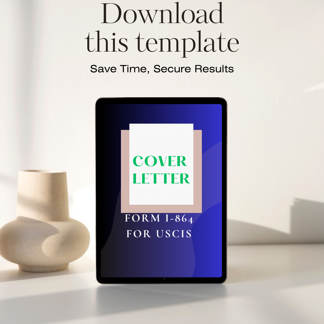 Form I-864 Cover Letter