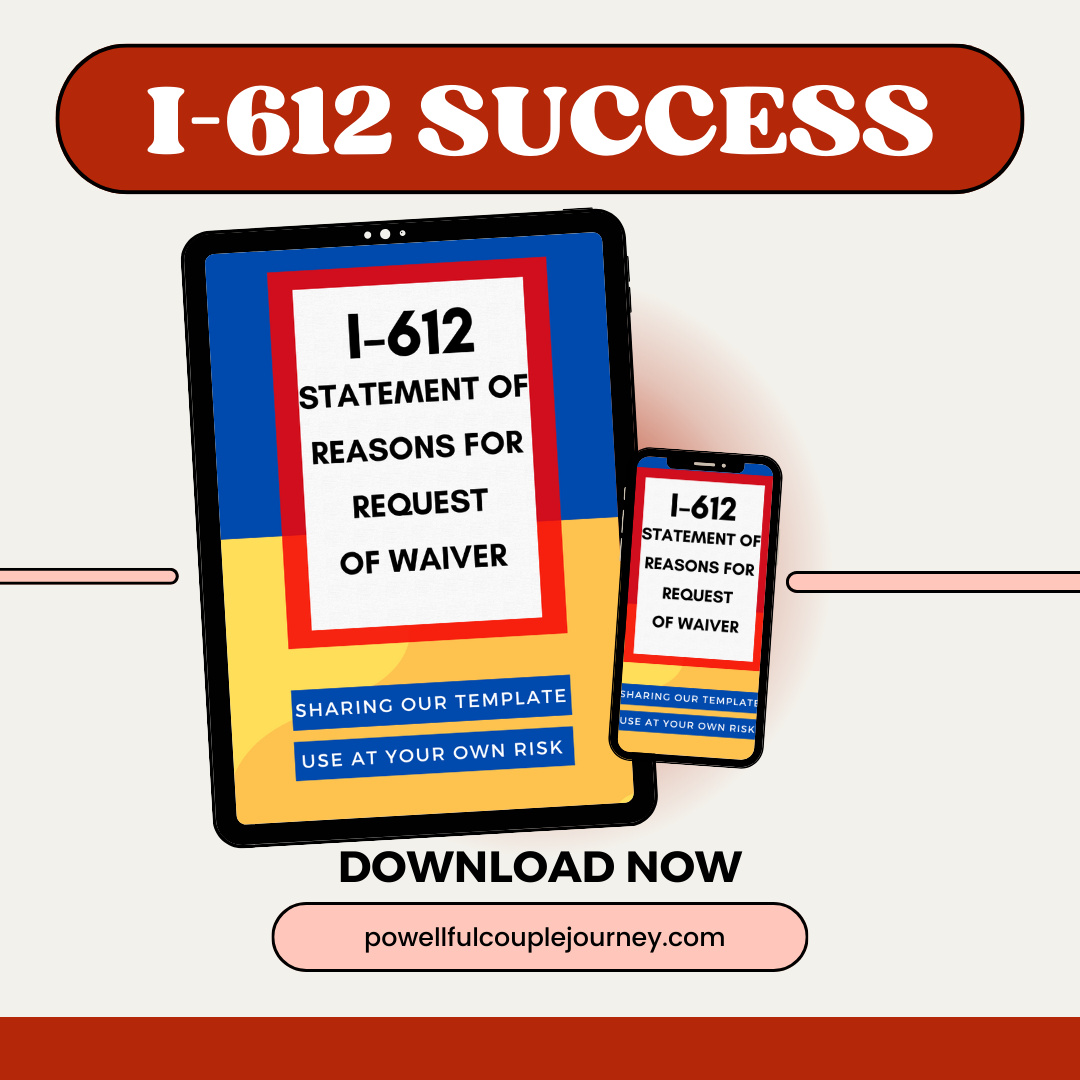 Form I-612 Waiver Application to the USCIS: J1 Visa Holder Sworn Statement