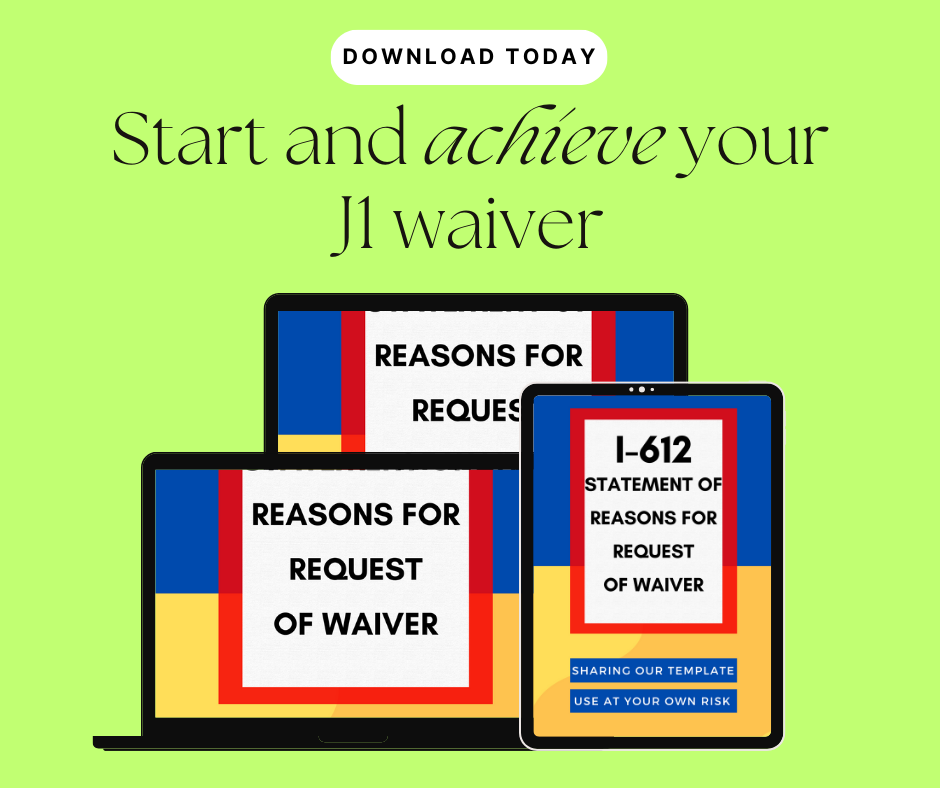 Form I-612 Waiver Application to the USCIS: J1 Visa Holder Sworn Statement