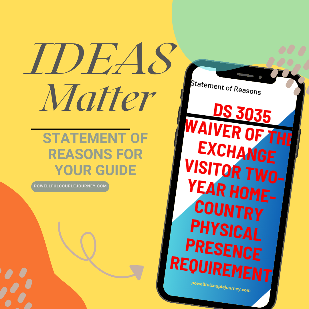  DS-3035 J1 Waiver Application: Your Personalized Statement of Reasons