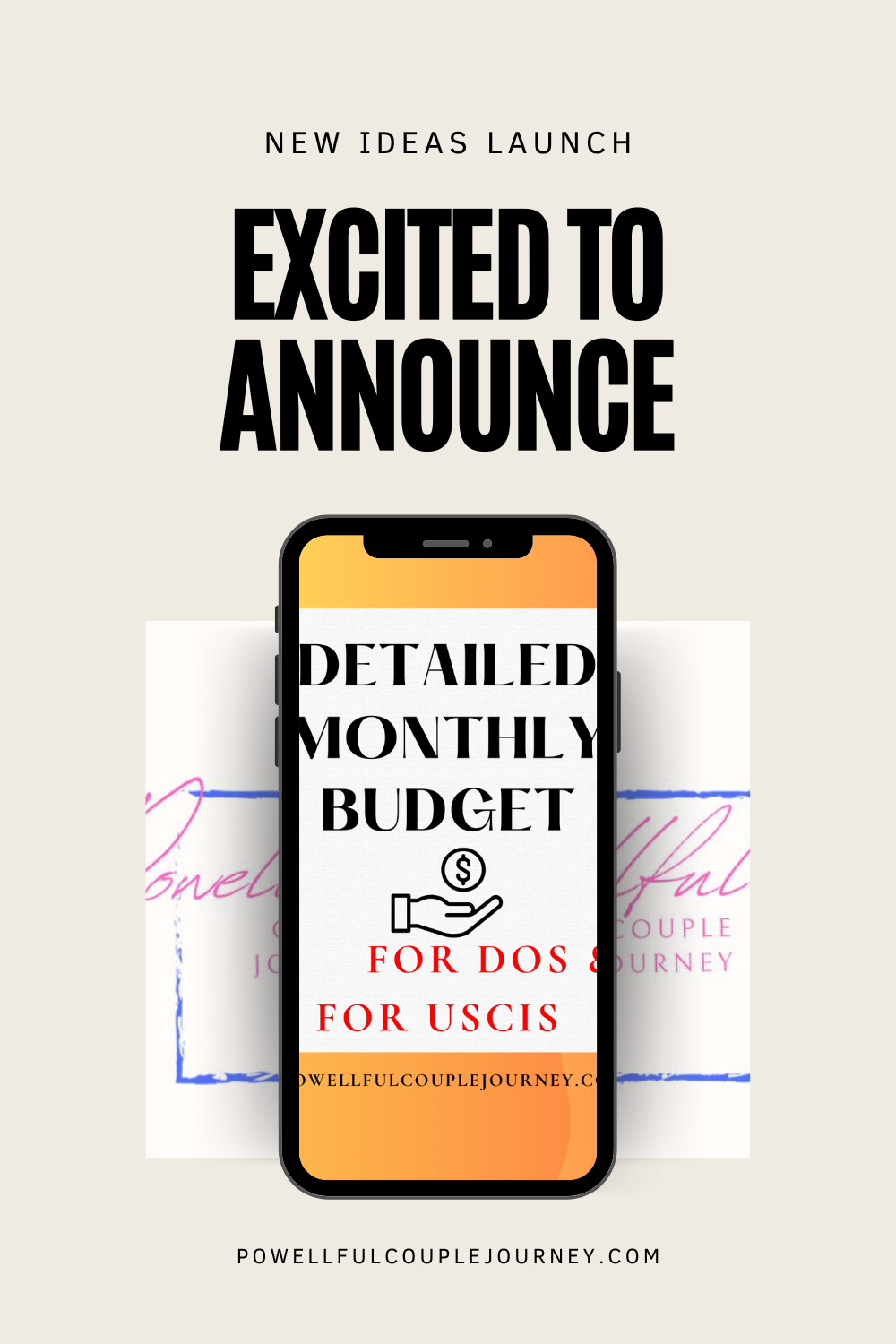 Detailed Monthly Budget as Support Evidence to the Statement of Reasons for DoS and USCIS