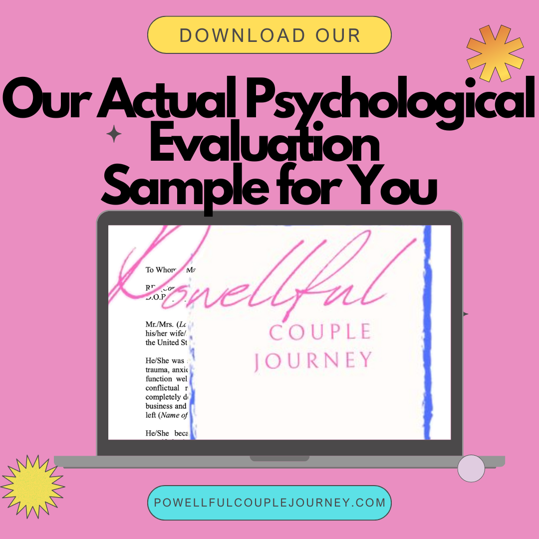 Psychological Evaluation Sample Letter from our Licensed Psychotherapist