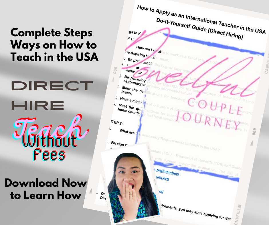 Application Guide for International Teacher in the USA