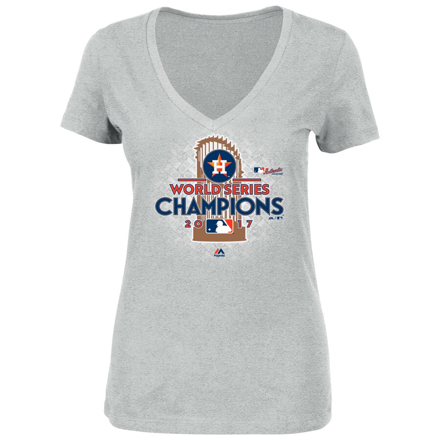 2017 World Series Champions Locker Room V-Neck T-Shirt