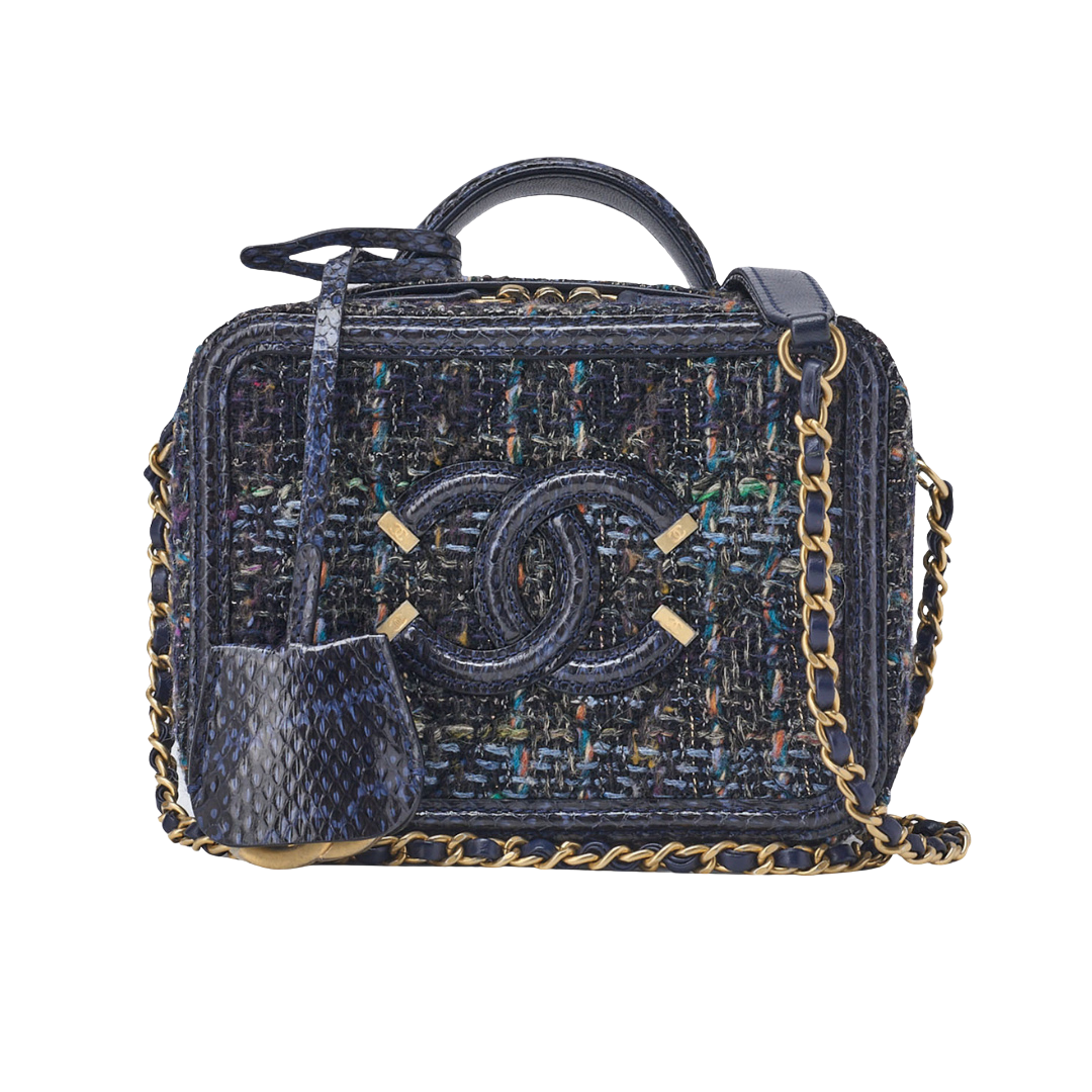 Chanel Filigree Mini Python x Tweed