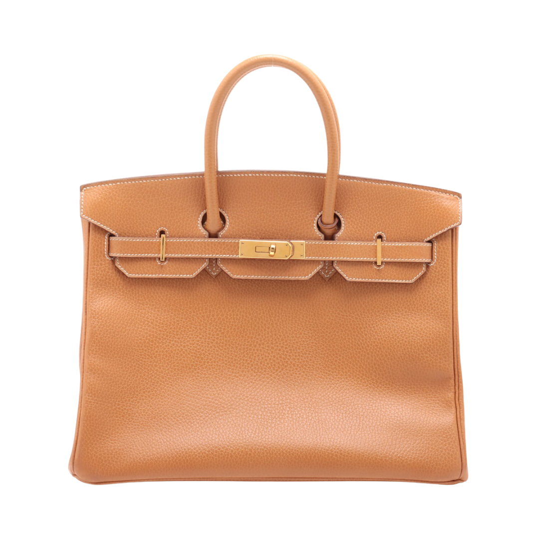 Birkin 35 Cuir Courchevel Gold