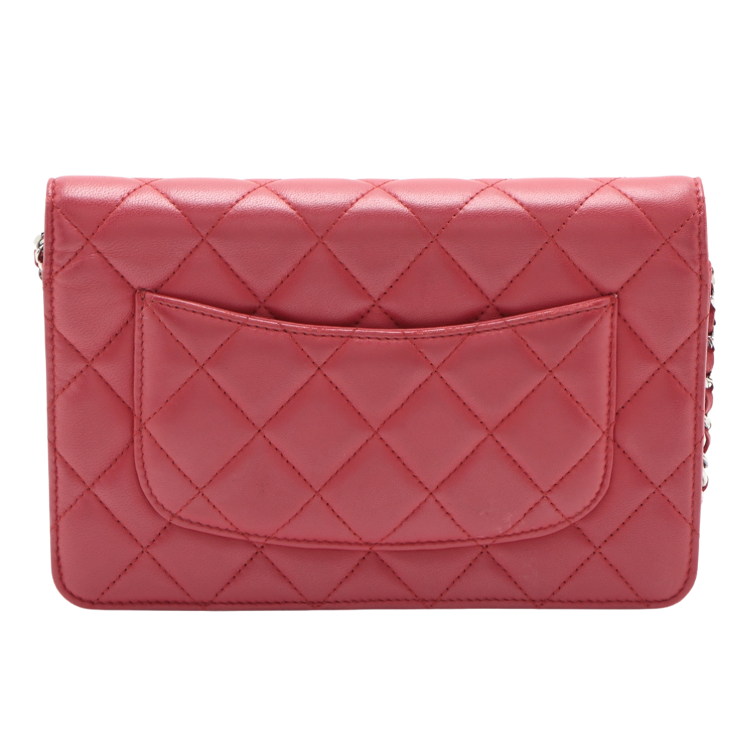 Matelasse Lambskin Chain Wallet