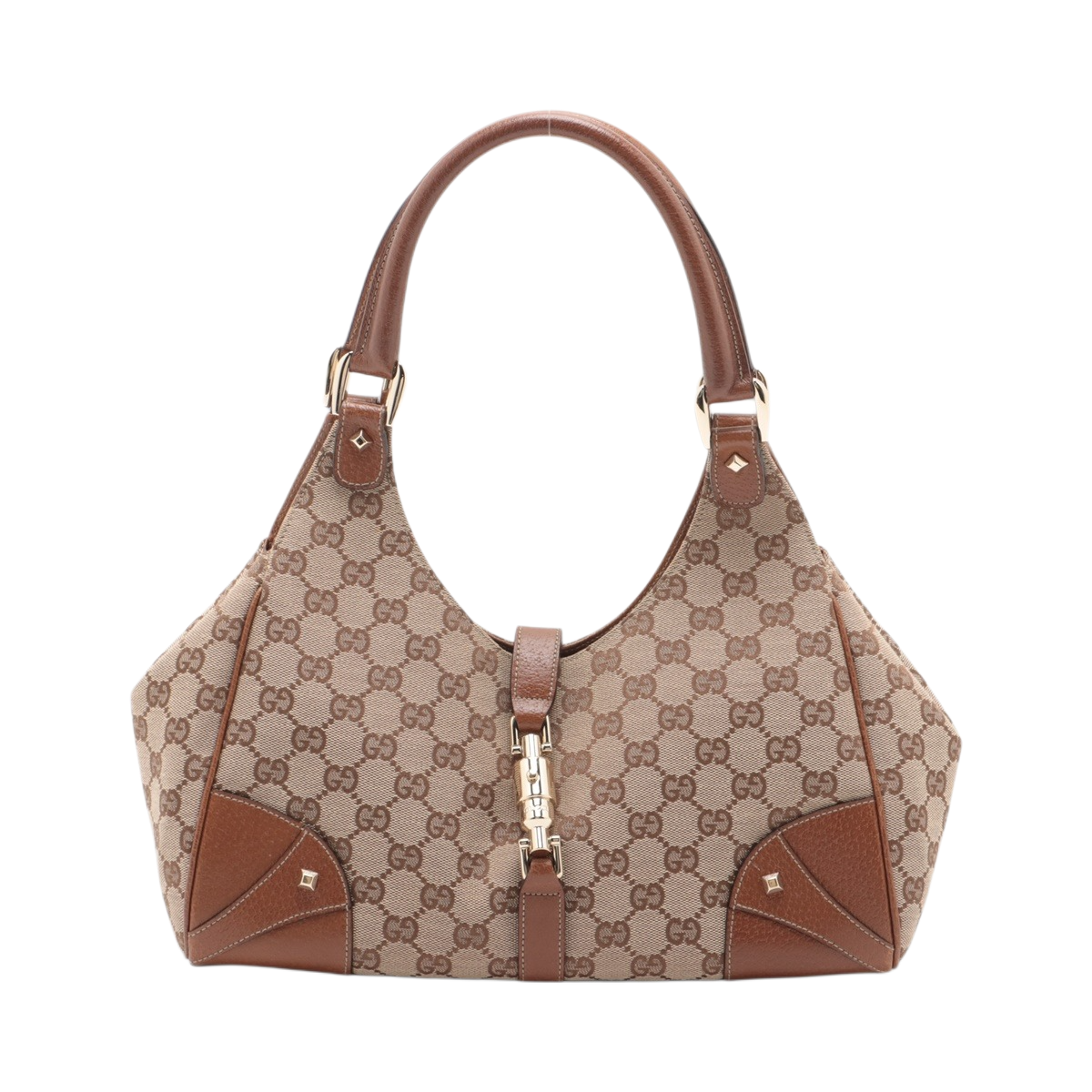 Gucci Brown GG Canvas Jackie Handbag