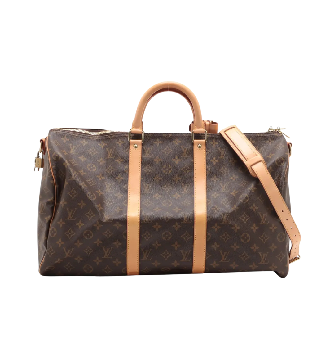 1998 Louis Vuitton Monogram Keepall 50 Duffle Handbag