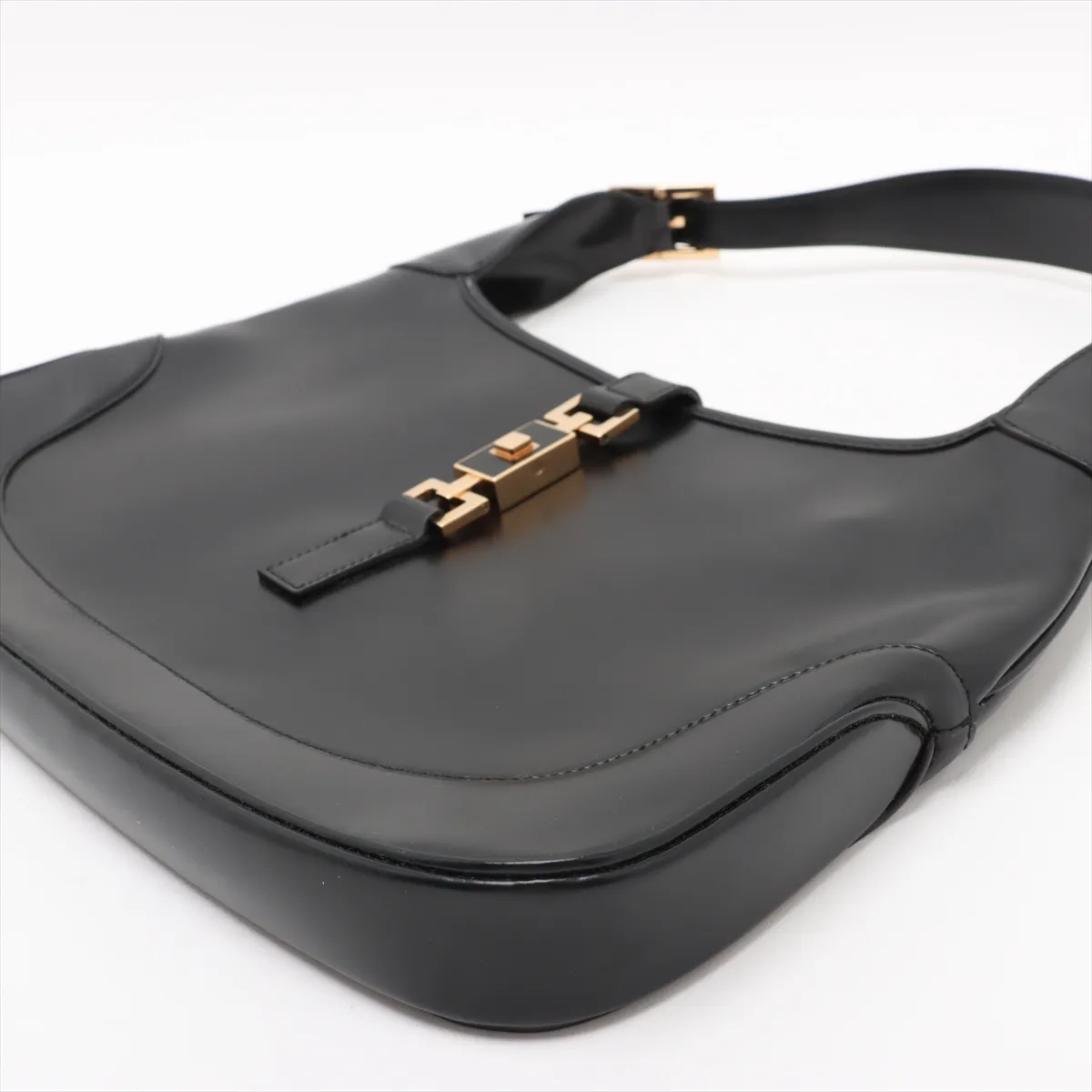 Vintage Gucci Black Leather Jackie Bag