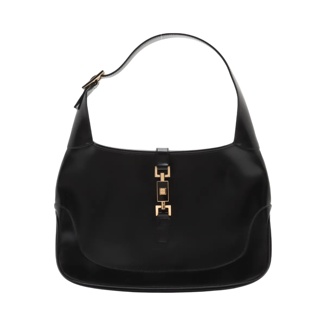 Vintage Gucci Black Leather Jackie Bag