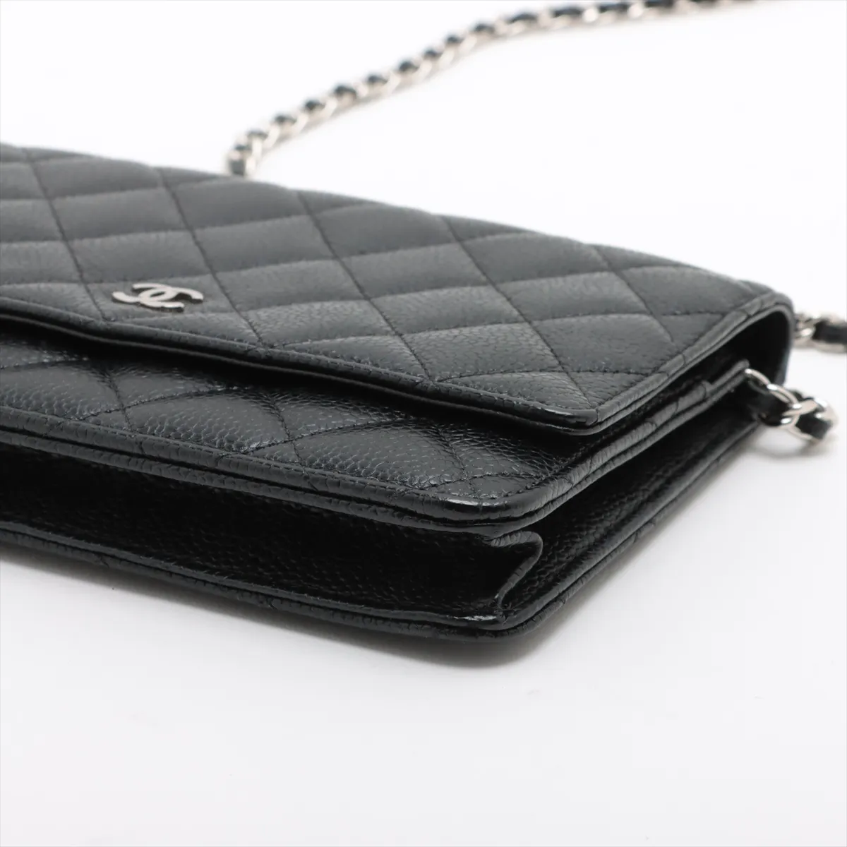 Chanel Caviar Skin Wallet on Chain