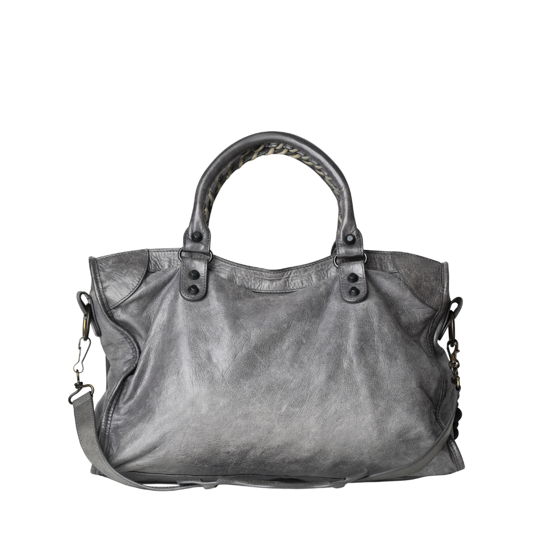 Luxy Vintage x Estetas Collects Upcycled Grey Balenciaga City