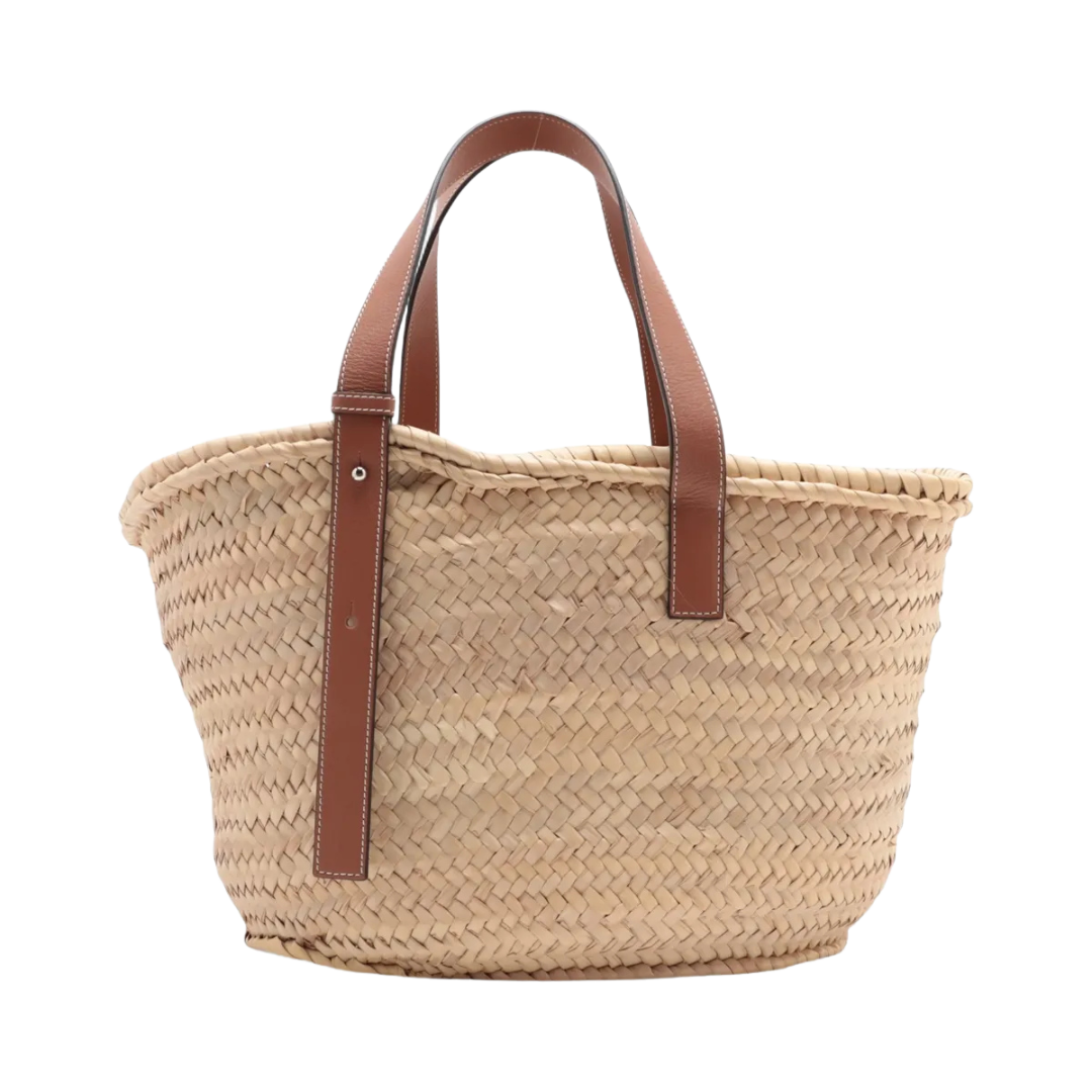 Loewe Basket in Palm Leaf and Calfskin