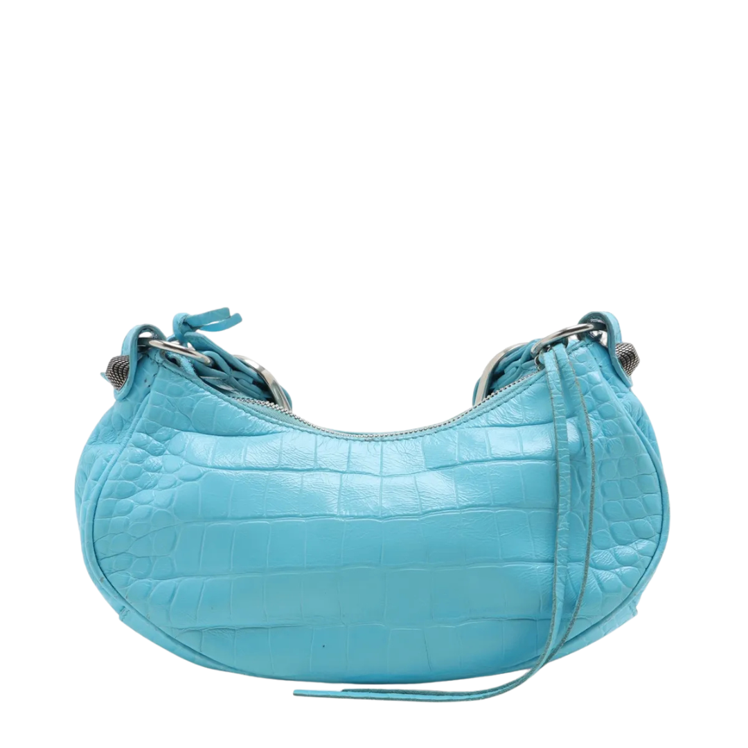 Balenciaga Le Cagole Blue Croc XS 