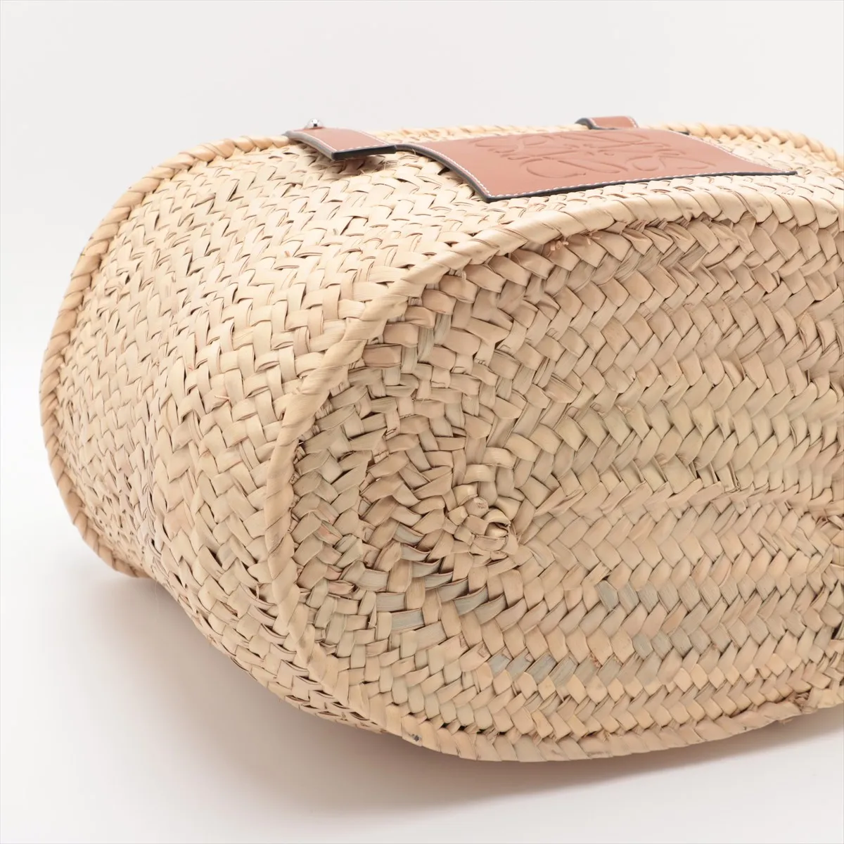Loewe Basket in Palm Leaf and Calfskin