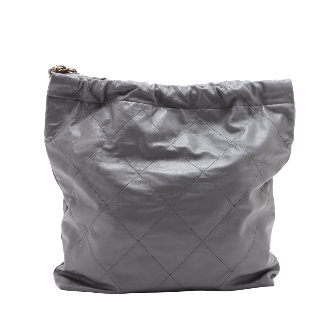 Chanel 22 Shiny Calfskin & Gold-Tone Metal