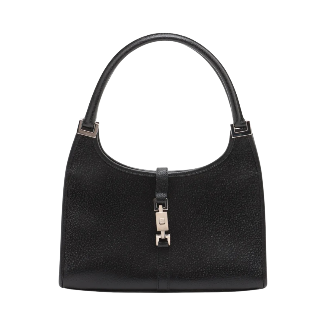 Vintage Gucci Black Leather Jackie Bag