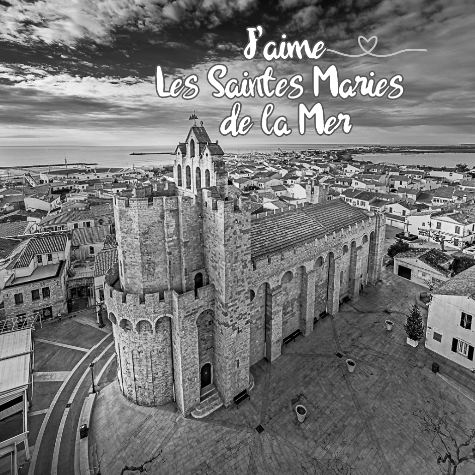 Magnet carré - Église Fortifiée des Saintes-Maries-de-la-Mer