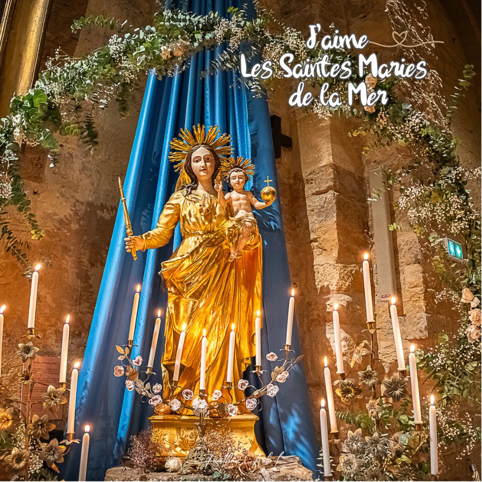 Magnet carré - Vierge Marie des Saintes-Maries-de-la-Mer