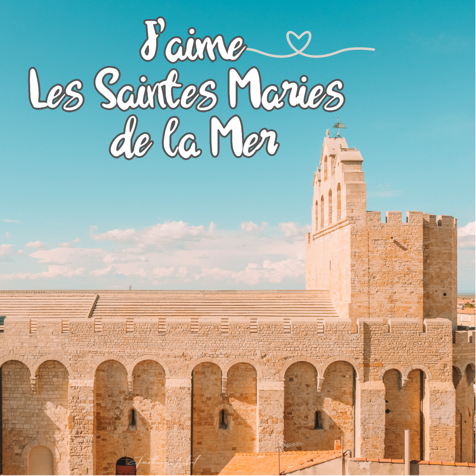 Magnet carré - Église des Saintes-Maries-de-la-Mer
