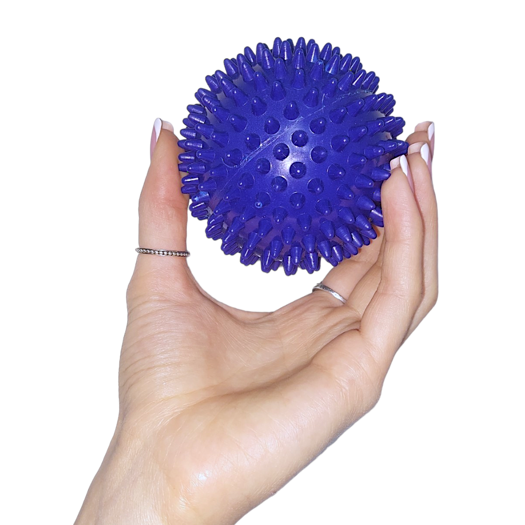 Dygliuotas masažinis kamuoliukas, 8,5 cm kietas