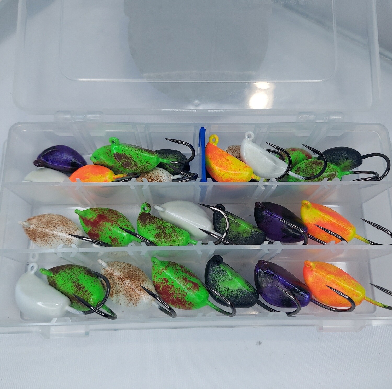 Glow Middle Weight Banana Jig Box 3/4oz - 1.5oz (28 Pack)